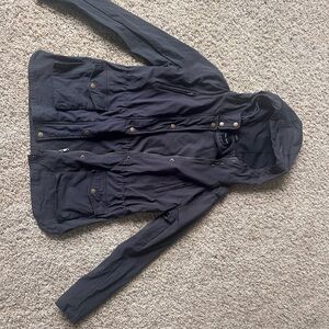 Women's Black Hooded Jacket